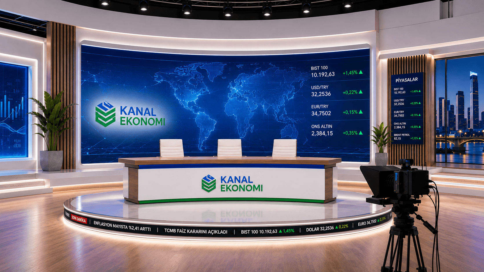 KanalEkonomi yayın stüdyosu